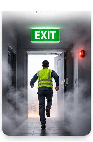 Evacuate